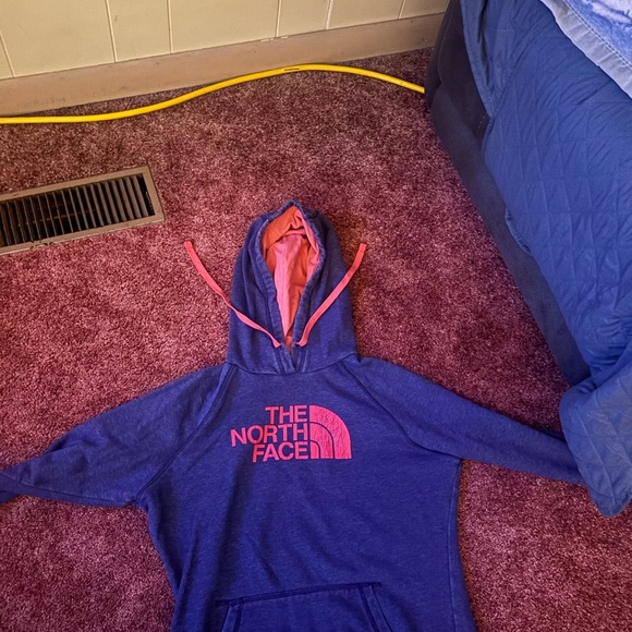 The North Face Orange and Blue Women's Hoodie - Picture 1 of 2